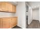 Hallway with built-in cabinets and carpet at 1451 E Ivanhoe St, Gilbert, AZ 85295