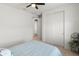 Spacious bedroom with double door closet and neutral decor at 18897 N 264Th Ln, Buckeye, AZ 85396