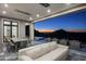 Outdoor patio with seating and city views at 21312 N 113Th Pl, Scottsdale, AZ 85255