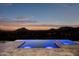 Infinity pool and spa with mountain views at 21312 N 113Th Pl, Scottsdale, AZ 85255