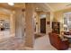 Elegant entryway with high ceilings and tile floors at 2310 W Hazelhurst Dr, Anthem, AZ 85086