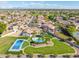 Aerial view showcasing a home with a pool and spacious backyard at 356 W Ivanhoe St, Gilbert, AZ 85233