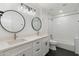 Bathroom with double vanity and subway tile at 356 W Ivanhoe St, Gilbert, AZ 85233