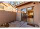 Private patio with sliding glass door access to kitchen at 41705 N Globe Ct, Phoenix, AZ 85086