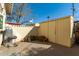 Backyard with storage shed and grill at 5005 S Mill Ave, Tempe, AZ 85282