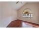 Bright bedroom with wood flooring and vaulted ceiling at 6403 S Fairway Dr, Gold Canyon, AZ 85118