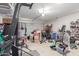 Garage with home gym equipment and storage at 670 E Wiley Way, Casa Grande, AZ 85122