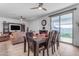 Dining area with sliding glass doors to backyard at 7332 S Briarwood Ln, Gilbert, AZ 85298