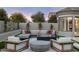 Cozy patio furniture set around a fire pit at 7705 E Doubletree Ranch Rd # 39, Scottsdale, AZ 85258