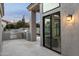 Outdoor kitchen and patio with sliding glass doors at 7705 E Doubletree Ranch Rd # 39, Scottsdale, AZ 85258