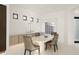 Elegant dining room with marble table and modern chairs at 7705 E Doubletree Ranch Rd # 39, Scottsdale, AZ 85258