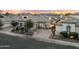 Luxury home exterior at sunset, mountain view at 7705 E Doubletree Ranch Rd # 39, Scottsdale, AZ 85258