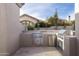 Stainless steel appliances and granite countertops highlight this outdoor kitchen at 7705 E Doubletree Ranch Rd # 39, Scottsdale, AZ 85258