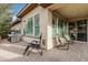 Outdoor patio area with seating and a built-in grill at 880 E Verde Blvd, Queen Creek, AZ 85140