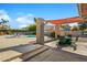 Community patio area with table and chairs, near pool at 8947 E Mescal St, Scottsdale, AZ 85260