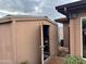 Well-maintained storage shed with ample space for tools and equipment at 1310 E Gemini Dr, Tempe, AZ 85283