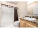 Bathroom with shower/tub and wood vanity at 2650 W Union Hills Dr # 231, Phoenix, AZ 85027