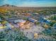 Aerial view of a home with modern architecture in a desert setting at 2728 N Meridian Rd, Apache Junction, AZ 85120