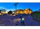 Expansive backyard with desert landscaping at night at 2728 N Meridian Rd, Apache Junction, AZ 85120