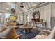 Bright living room featuring a rustic coffee table, decorative accents, and view to backyard at 3048 N 45Th St, Phoenix, AZ 85018