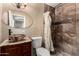 Bathroom boasts a vessel sink, shower, and updated vanity at 3726 W Coolidge St, Phoenix, AZ 85019