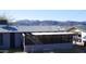Backyard patio, screened enclosure, mountain views at 422 W Jamestown Rd, Kearny, AZ 85137
