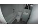 Clean bathroom featuring gray flooring and a modern vanity at 422 W Jamestown Rd, Kearny, AZ 85137