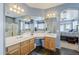 Double vanity bathroom with large mirrors and view to bedroom at 4264 S Columbine Way, Gold Canyon, AZ 85118