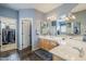 Large Primary bathroom with double vanity and walk-in shower at 4264 S Columbine Way, Gold Canyon, AZ 85118