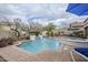 Relaxing backyard oasis with a sparkling pool and spa at 4264 S Columbine Way, Gold Canyon, AZ 85118