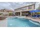 Stunning pool, spa, and patio with mountain views at 4264 S Columbine Way, Gold Canyon, AZ 85118