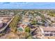 Luxury home aerial view, showcasing the backyard and pool at 4543 S Roy Rogers Way, Gilbert, AZ 85297