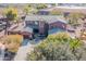 Luxury home aerial view, showcasing a large house and backyard at 4543 S Roy Rogers Way, Gilbert, AZ 85297