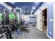 Well-equipped home gym featuring various exercise machines at 4543 S Roy Rogers Way, Gilbert, AZ 85297