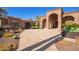 Elegant courtyard with seating area and stone flooring at 5330 E Sapphire Ln, Paradise Valley, AZ 85253