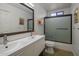 Updated bathroom features double sinks and a shower/tub combo at 5820 N 83Rd St, Scottsdale, AZ 85250