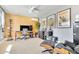 Stylish home office space with mid-century modern furniture at 5820 N 83Rd St, Scottsdale, AZ 85250