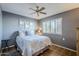 Bedroom with tiled floors and a ceiling fan at 736 Leisure World --, Mesa, AZ 85206