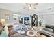 Bright living room featuring comfortable seating and a view into an adjacent office at 10312 W Sierra Dawn Dr, Sun City, AZ 85351