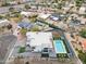 Bird's-eye view of a modern home with a pool in a residential area at 15008 N Tamarack Ln, Fountain Hills, AZ 85268