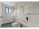 Modern bathroom with a walk-in shower and contemporary fixtures at 15008 N Tamarack Ln, Fountain Hills, AZ 85268