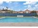 Inviting swimming pool with a water feature and spacious patio at 15008 N Tamarack Ln, Fountain Hills, AZ 85268