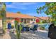 Backyard oasis with a fire pit and pool view at 15429 E Palomino Blvd, Fountain Hills, AZ 85268