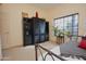 Cozy bedroom with built-in shelving and window seat at 15435 N 51St St, Scottsdale, AZ 85254