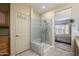 Spa-like bathroom with a large walk-in shower at 15725 W Linksview Dr, Surprise, AZ 85374