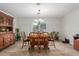 Bright dining room features a wood table and chairs, and a built-in hutch at 16420 N Scorpion Dr, Fountain Hills, AZ 85268