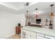 Kitchen with a breakfast bar and a view of the living room at 16420 N Scorpion Dr, Fountain Hills, AZ 85268