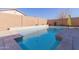 Relaxing rectangular pool with a clean design at 17962 W Vogel Ave, Waddell, AZ 85355