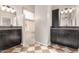 Bathroom boasts double sinks and a large walk-in shower at 1875 E Stephens Dr, Tempe, AZ 85283