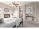 Main bedroom with ensuite bathroom access and ceiling fan at 1875 E Stephens Dr, Tempe, AZ 85283